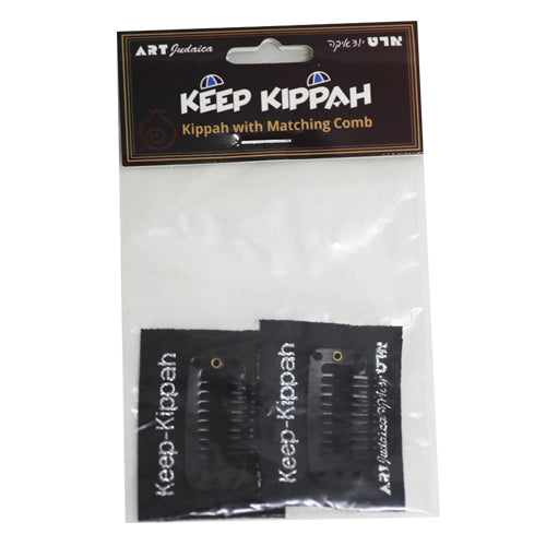 Keep Kippah - Kippah Clips With Sticker Pack of 2 3 cm - LEHADAR