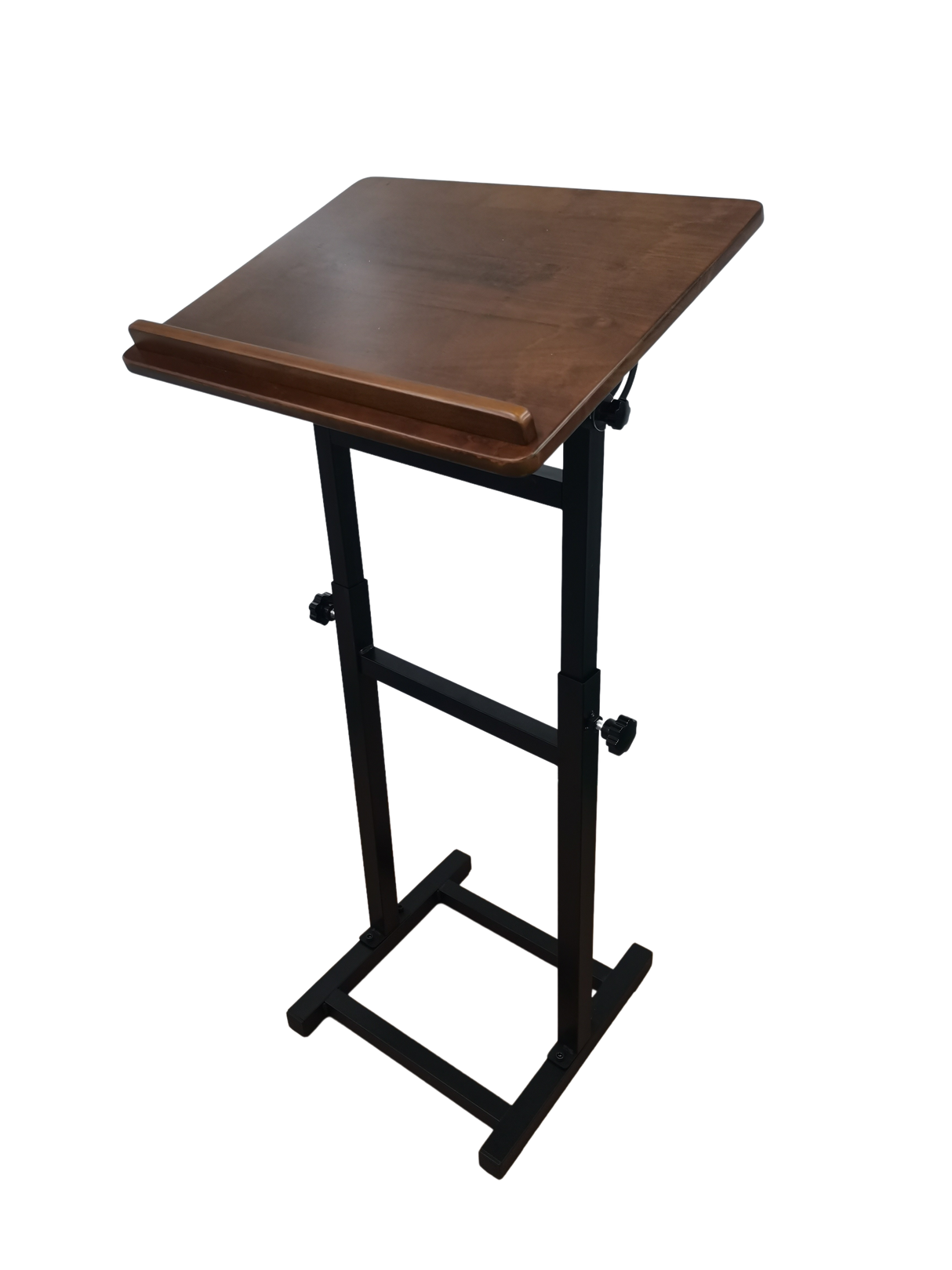 Assembled Wooden Book Stand /Shtender Walnut color Oak - Adjustable Height up to 43" - LEHADAR