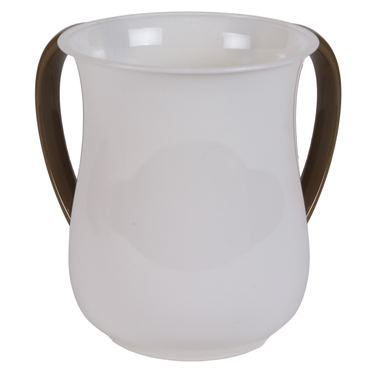 Acrylic Wash Cup Pearl With Goldish Handles 5" - LEHADAR