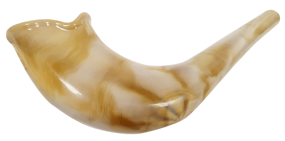 Plastic Children's Shofar Natural Look 8.5" - LEHADAR