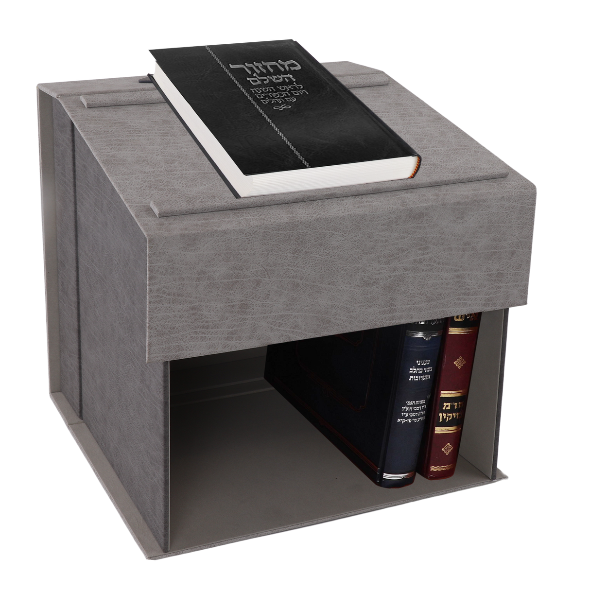 Grey Faux leather Portable & Adjustable Shtendable - 14.75x15" - LEHADAR