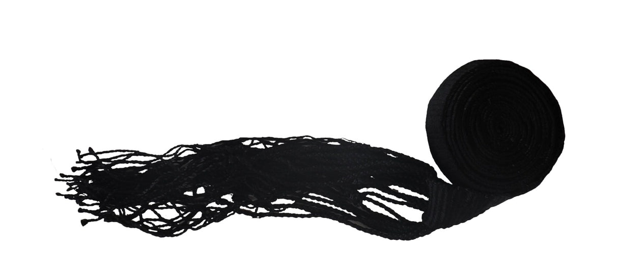 Silk Black Gartel Hand Made size 15 - LEHADAR