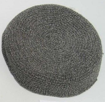 Yarmulke Grey wool 20 cm. - LEHADAR