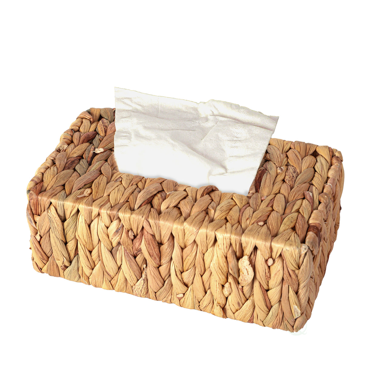 Water Hyacinth Wicker Rectangular Tissue Box Cover - LEHADAR