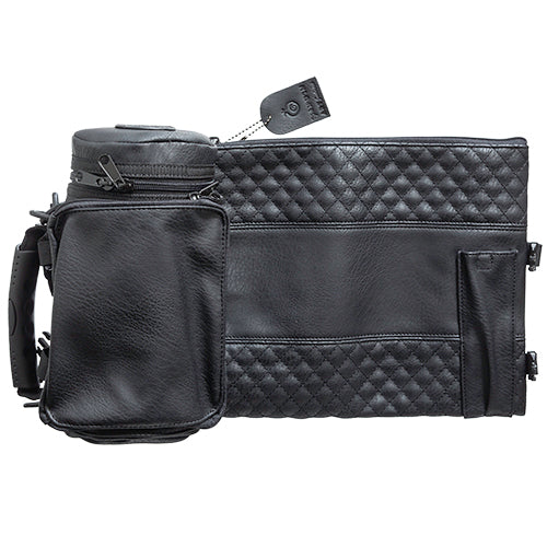 Leather- Like Thermal Tefillin & Tallit Protector Container "Tik-Taf" 22 Cm- Black - LEHADAR