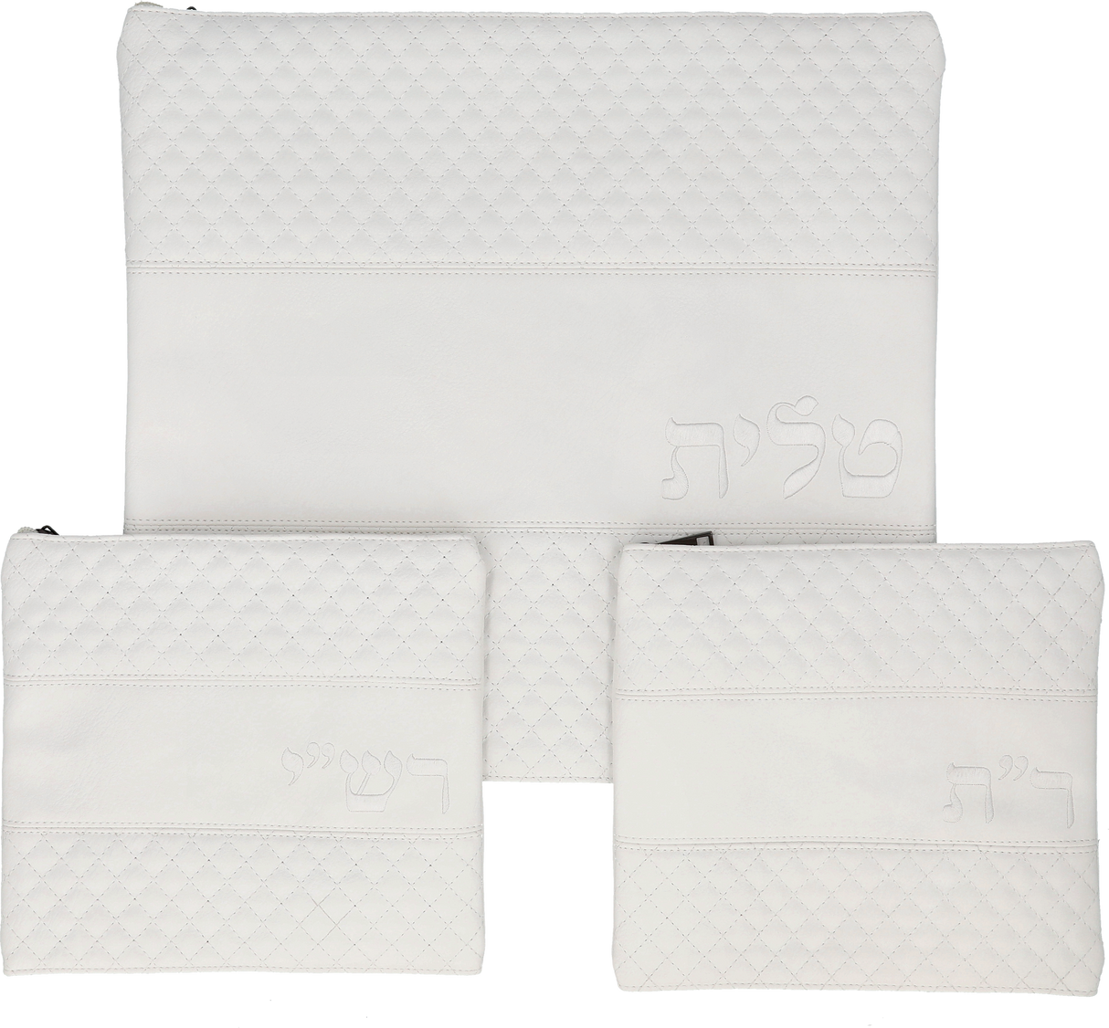 Leather Like Tallit - Tefillin Set 41*38 Cm With Embroidery - LEHADAR