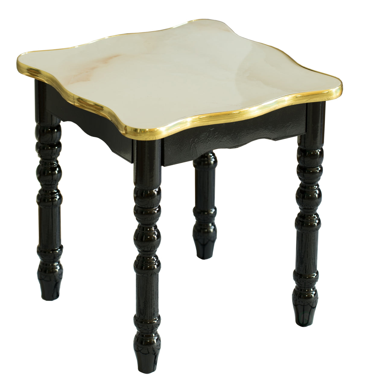 Versatile Square Wooden Side Table - Living Room Accent End Table with Rustic Charm, Sleek Design, and Storage Shelf for Modern Home Decor and Small Spaces, White - LEHADAR