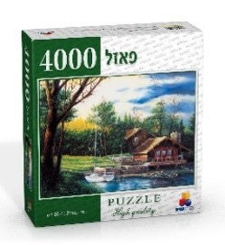 4000 pcs Puzzle - Summer Home With Boat - LEHADAR