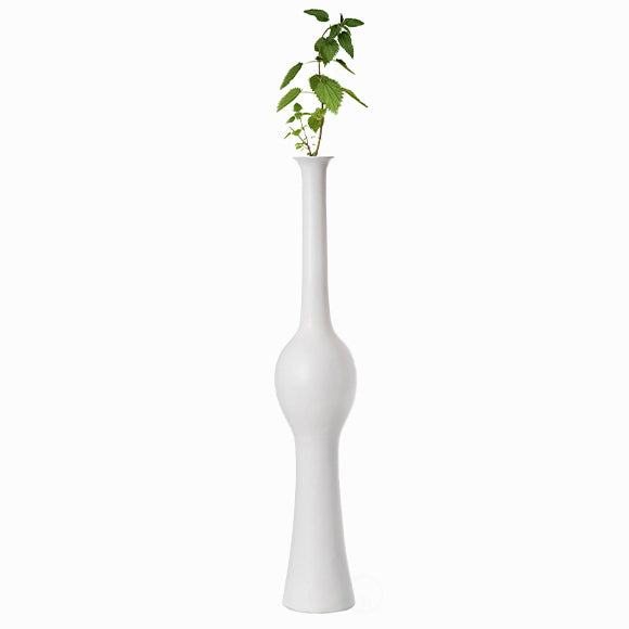 Unique Style 42.5 inch Tall Floor Vase for Entryway, Dining, or Living Room Decor, Elegant White Ceramic Tall Vase with Intricate Design, Contemporary Home Accent Piece, Modern Decorative Pottery - LEHADAR