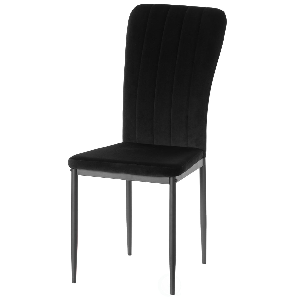 Black Modern And Contemporary Tufted Velvet Upholstered Accent Dining Chair - LEHADAR