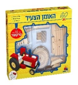 "The young artist - Tractor XL - Wooden craft kit for building a tractor " - LEHADAR