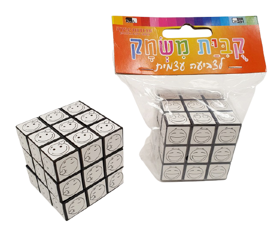 Smiling Rubix cube 4.5X4.5 cm - LEHADAR
