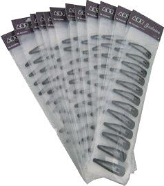 Black Clips 12 Per Card - LEHADAR