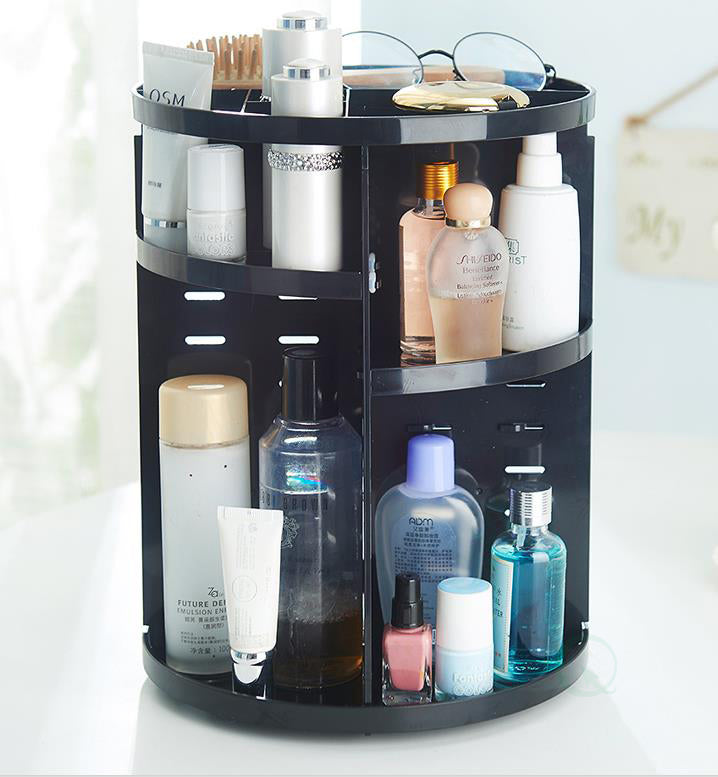 Rotating Cosmetic Storage Tower, Makeup Organizer - LEHADAR