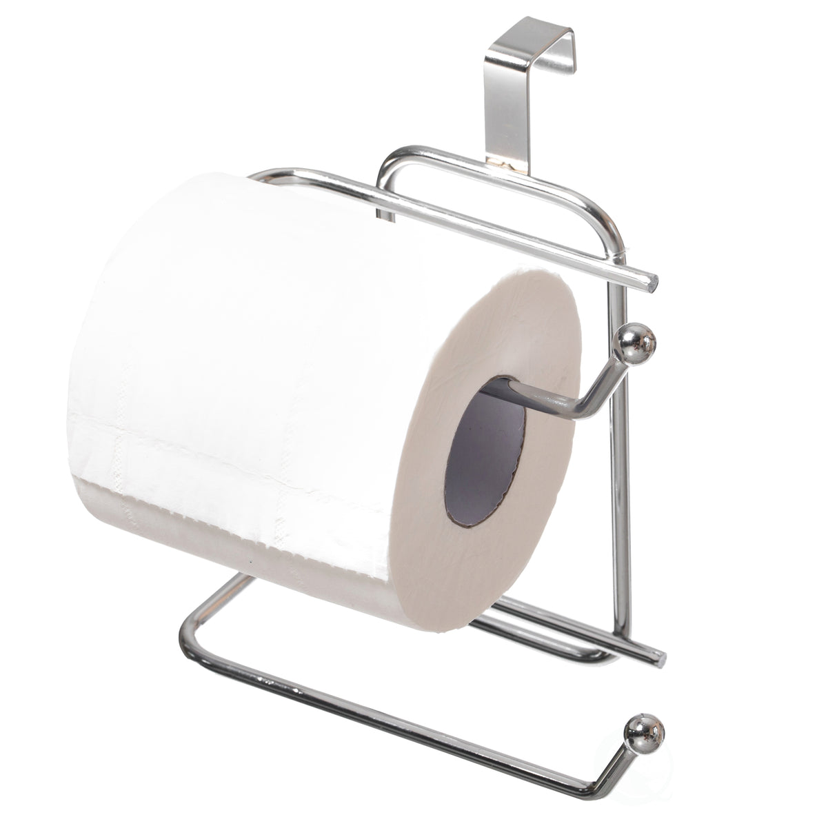 Chrome Toilet Tissue Paper Roll Holder Dispenser, Over The Tank Two Slot Tissue Organizer - LEHADAR