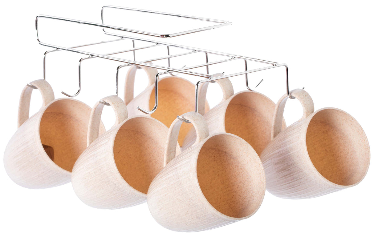 Cup Rack Under Shelf, Kitchen Utensil Drying hooks - LEHADAR