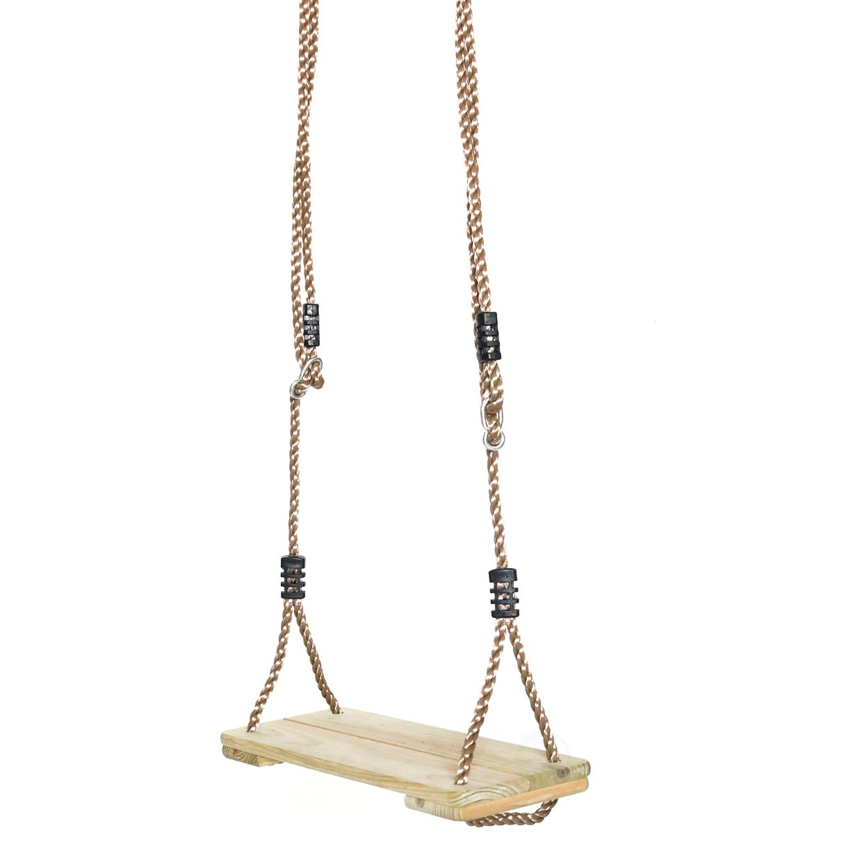 Outdoor Wooden Tree Swing with Hanging Ropes - LEHADAR
