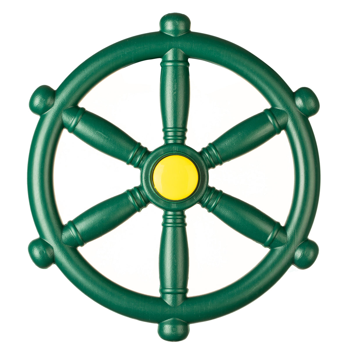 Green and Yellow Outdoor Playground Captain Pirate Ship Wheel, Plastic Playground Swing Set Accessories Steering Wheel - LEHADAR