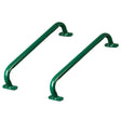 Green Metal Safety Grab Handles Set, Kids Outdoor Play House Hand Grip Bars for Jungle Gym Playground Set Accessory - LEHADAR