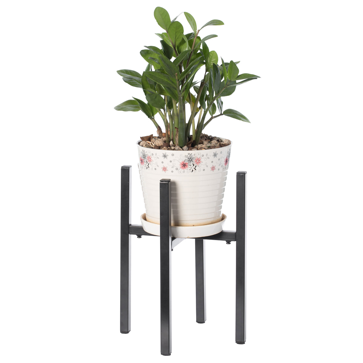 Adjustable Metal Plant Holder, Flower Pot Stand Expands from 9.5- 14.5 Inches - LEHADAR