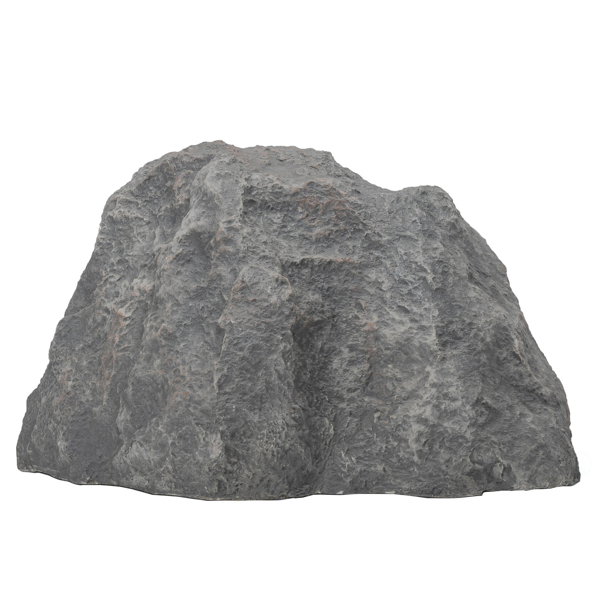 Decorative Outdoor Weather-Resistant Artistic Artificial Faux Stone Rock, Garden Patio Granite Grey Fiberglass Stone, Charm Shaped - LEHADAR