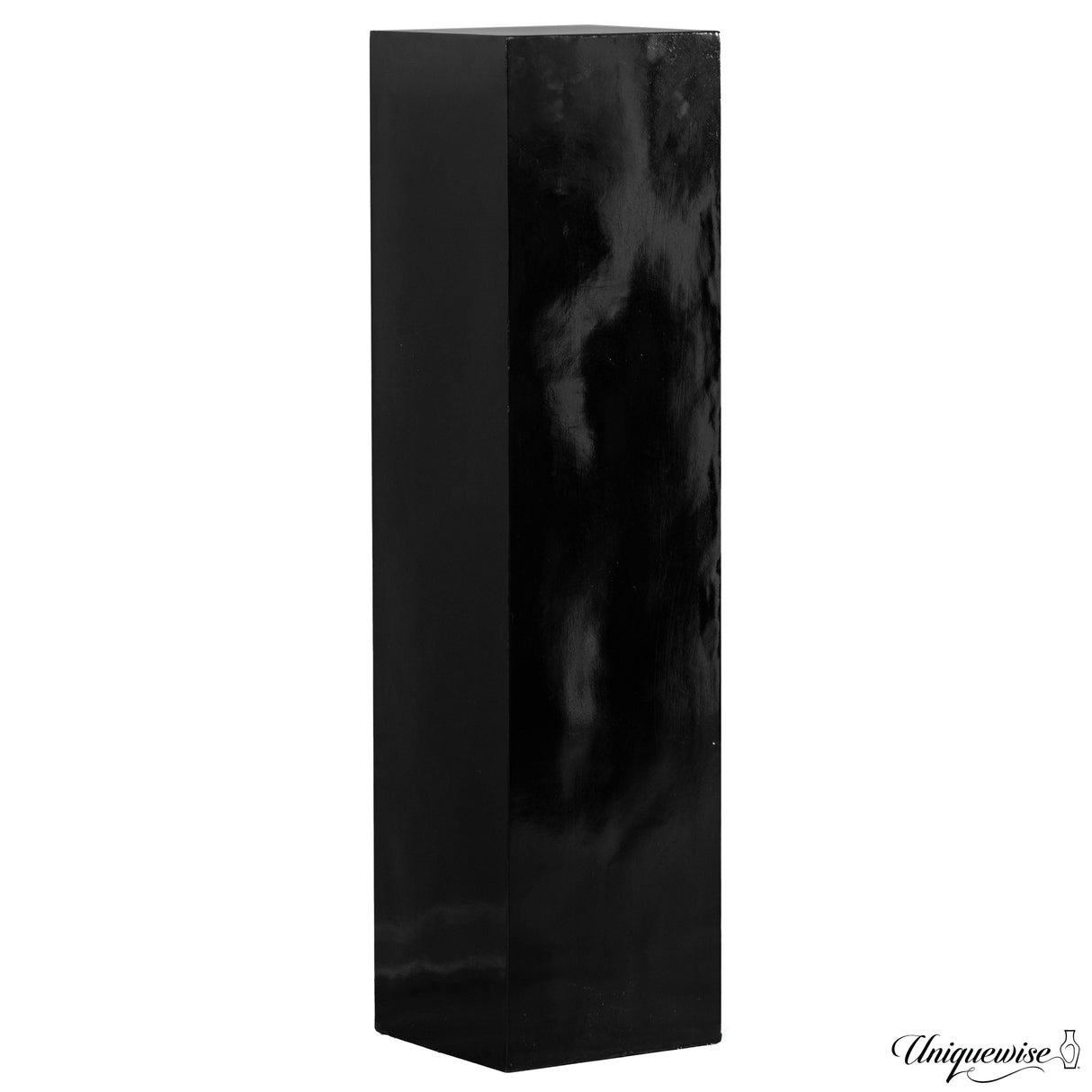 51-Inch Black Fiberglass Pedestal Backdrop Stand - Stylish Flower or Cake Holder for Weddings, Baby Showers, Bridal Showers, Engagement Parties, Birthdays, or as a Display Cube Rack for All Events - LEHADAR
