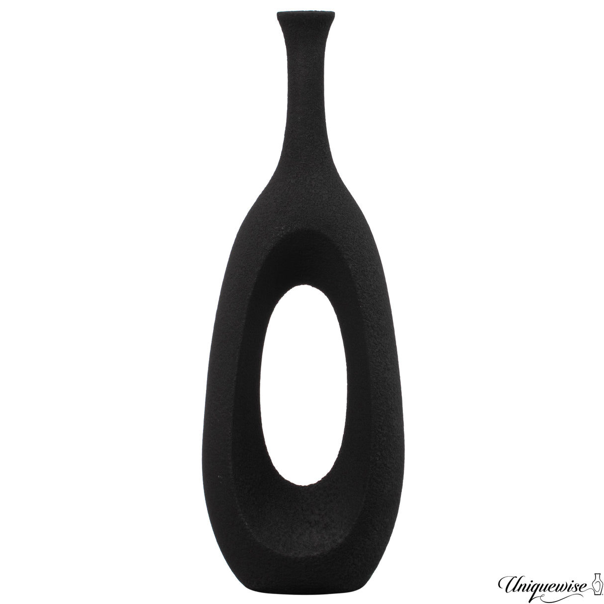 36-Inch Frosted Black Fiberglass Tall Floor Vase - Decorative Vase for Modern Home Decor, Perfect for Living Room, Home Office, Bedroom, Kitchen, Coffee Bar, Farmhouse Decor, and Wedding Centerpieces - LEHADAR