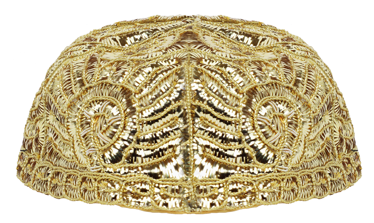 Yarmulka Atarah Style Gold - LEHADAR