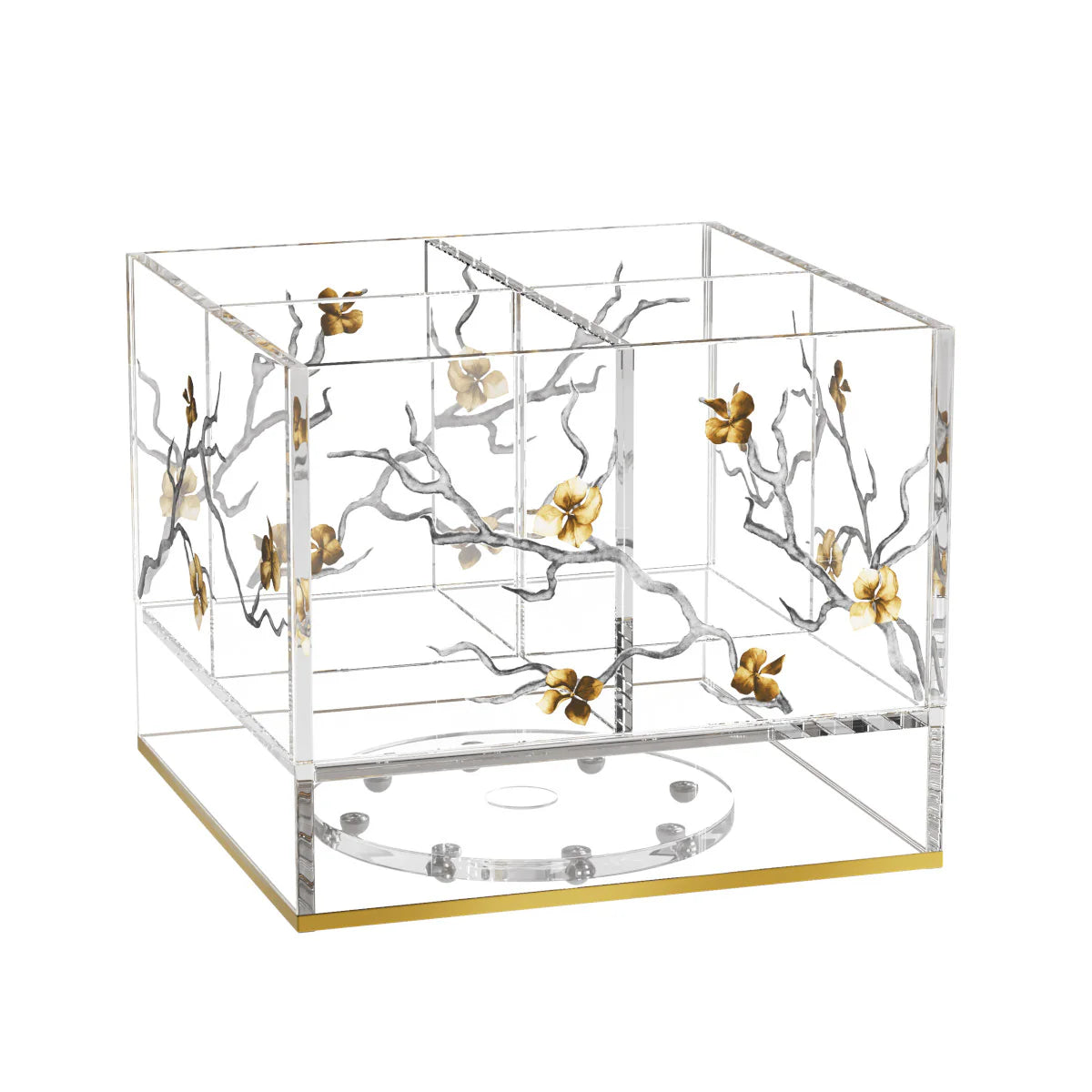 Golden Branch Swivel Cutlery Holder - LEHADAR