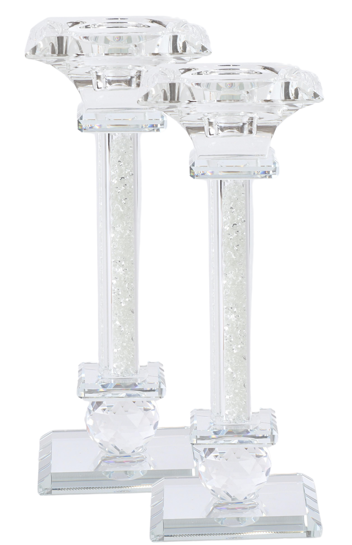 Crystal Candlesticks 7.5" - LEHADAR