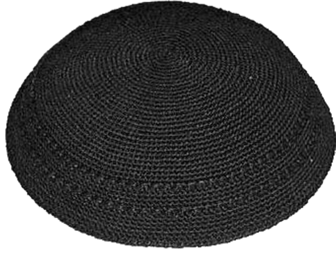 DMC Black Kippah - LEHADAR