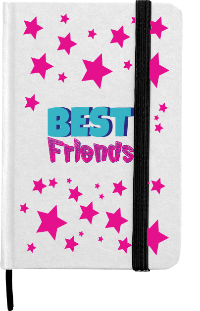 Lined Page Jotter with cardboard finish Quoting "BEST FRIENDS" - LEHADAR