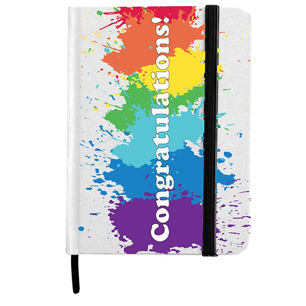 Lined Page Jotter with cardboard finish Quoting "CONGRATULATIONS!" - LEHADAR