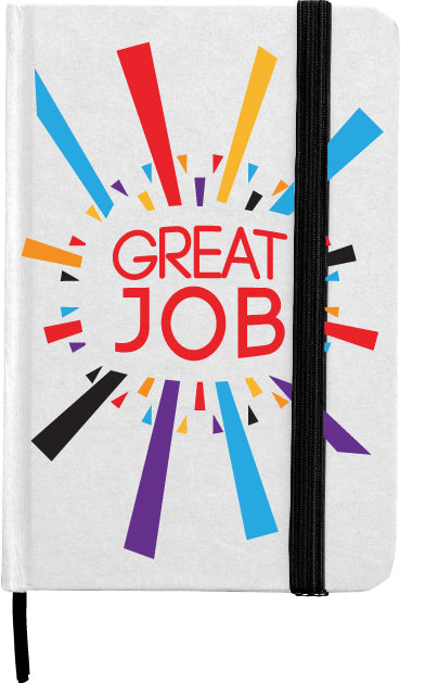 Lined Page Jotter with cardboard finish Quoting "GREAT JOB" - LEHADAR