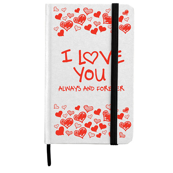 Lined Page Jotter with cardboard finish Quoting "I LOVE YOU" - LEHADAR