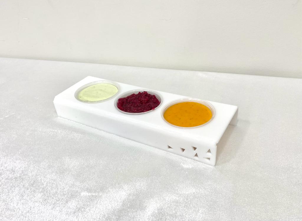 Triangle 2 OZ. Cup Dip Server Cutout (Pack of 4) - LEHADAR