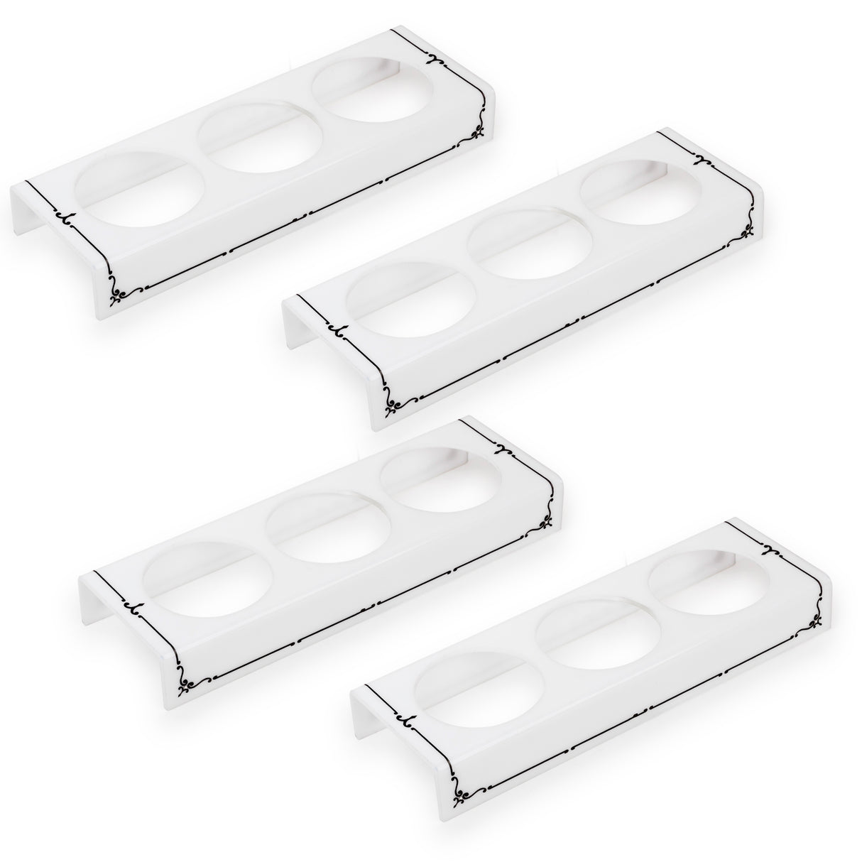 Majestic 2 OZ. Cup Dip Server Lucite Engraved GD/SL/BK W/Crystals (Pack of 4) - LEHADAR