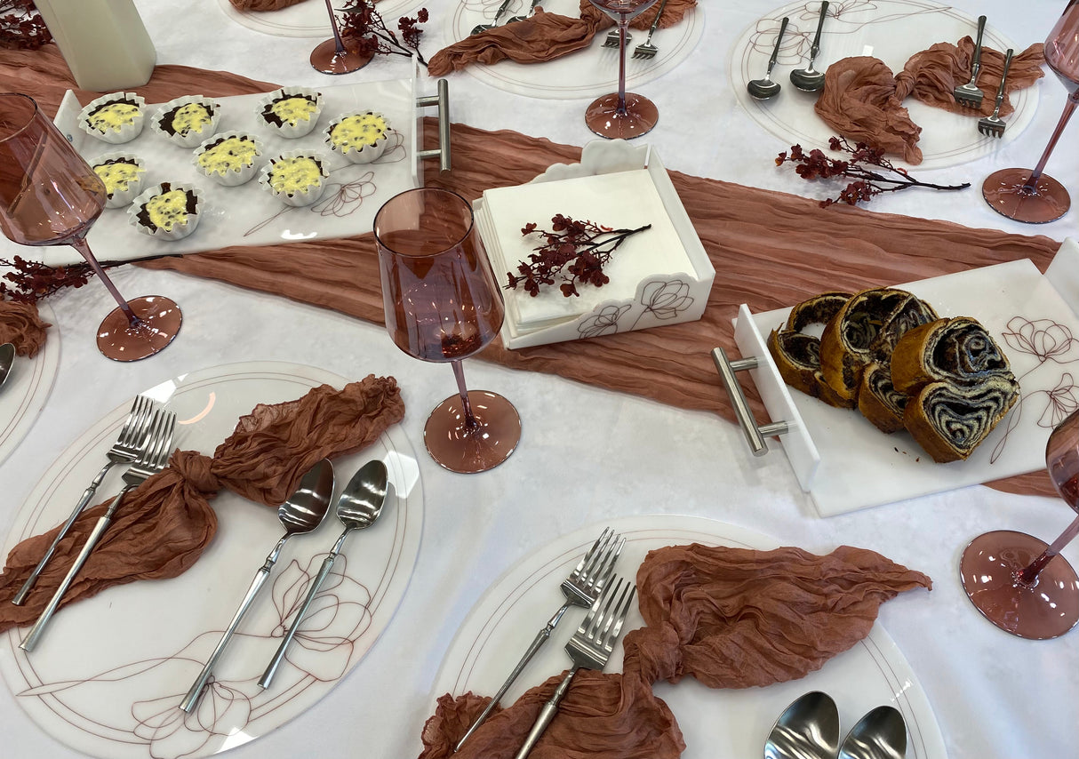 Deep Rose Luxury Serving Board - LEHADAR