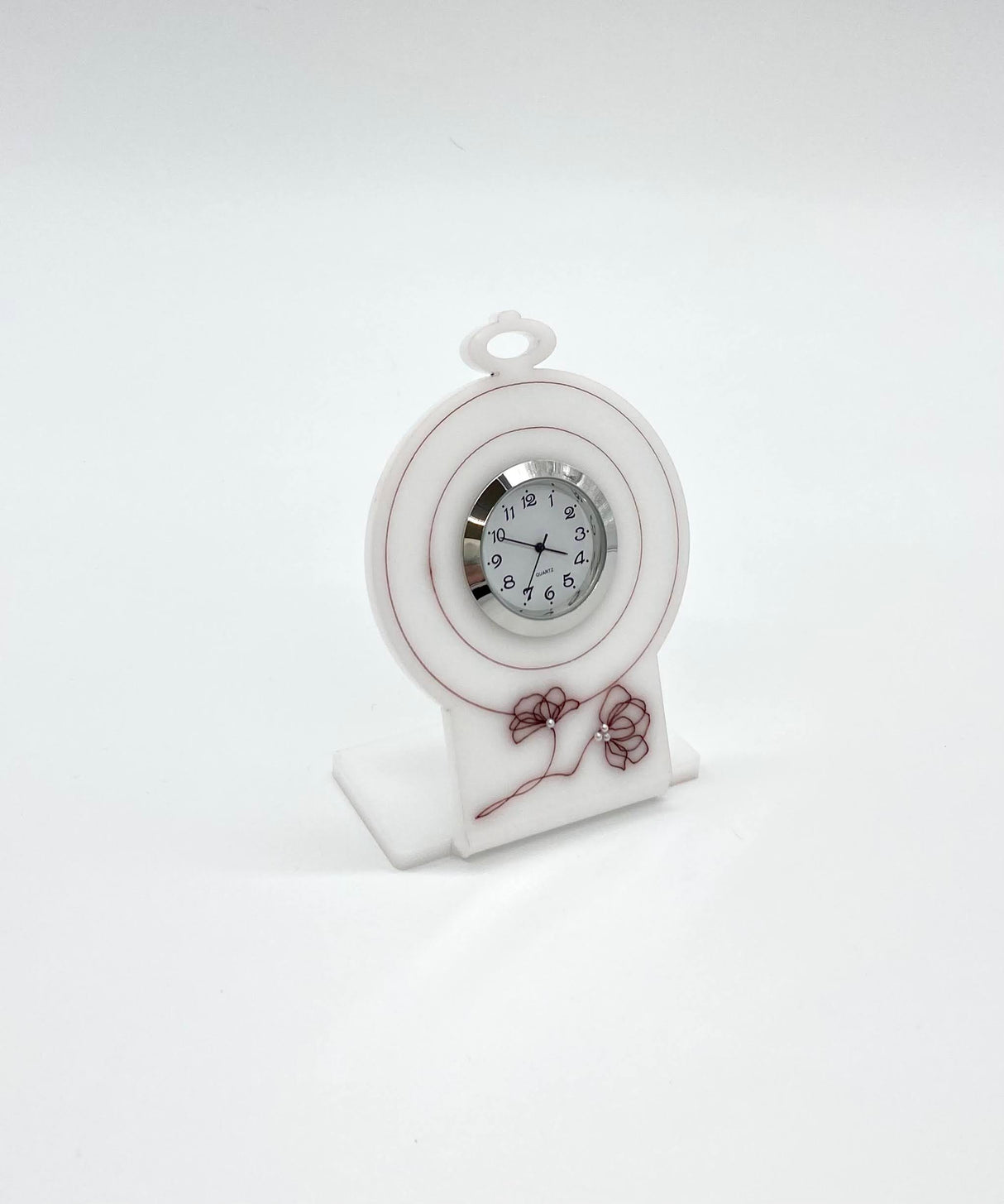 Deep Rose Desk Table Clock - LEHADAR