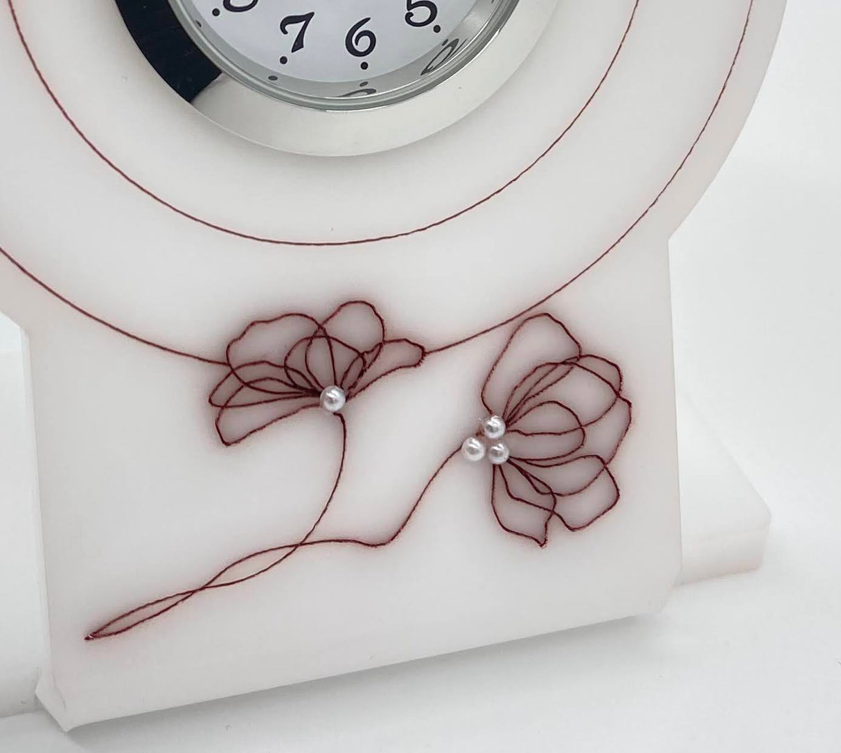Deep Rose Desk Table Clock - LEHADAR