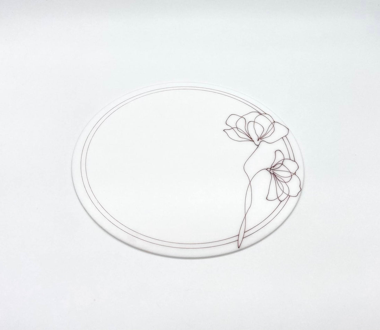 Deep Rose Round Chargers - LEHADAR