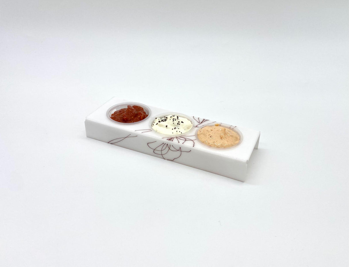 Deep Rose 2 OZ. Cup Dip Server (Pack of 4) - LEHADAR