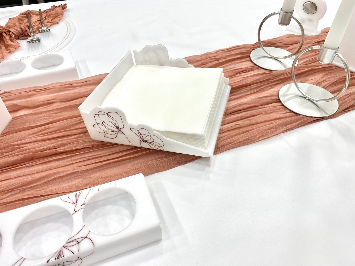 Deep Rose Napkin Holder - LEHADAR