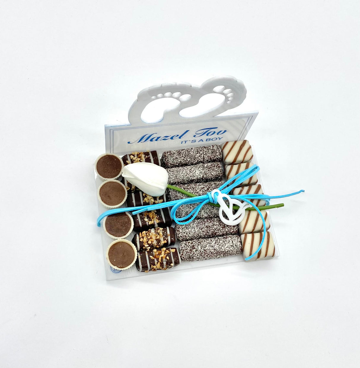 Little Foot Its A Boy Chocolate Treat Tray - LEHADAR