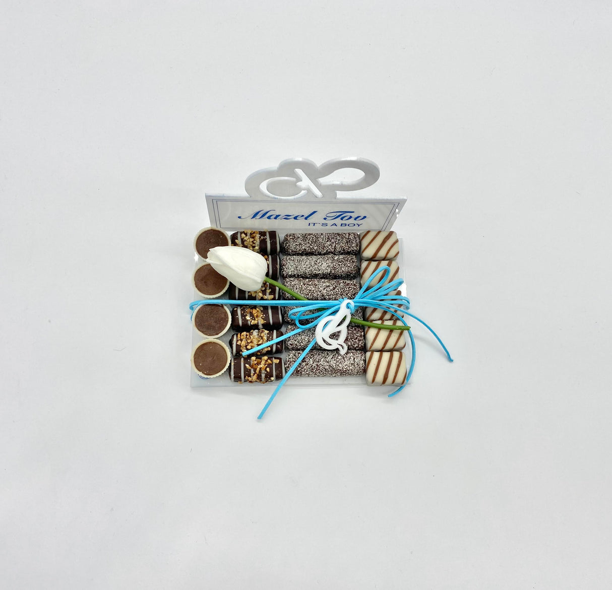 Paci Its A Boy Chocolate Treat Tray - LEHADAR