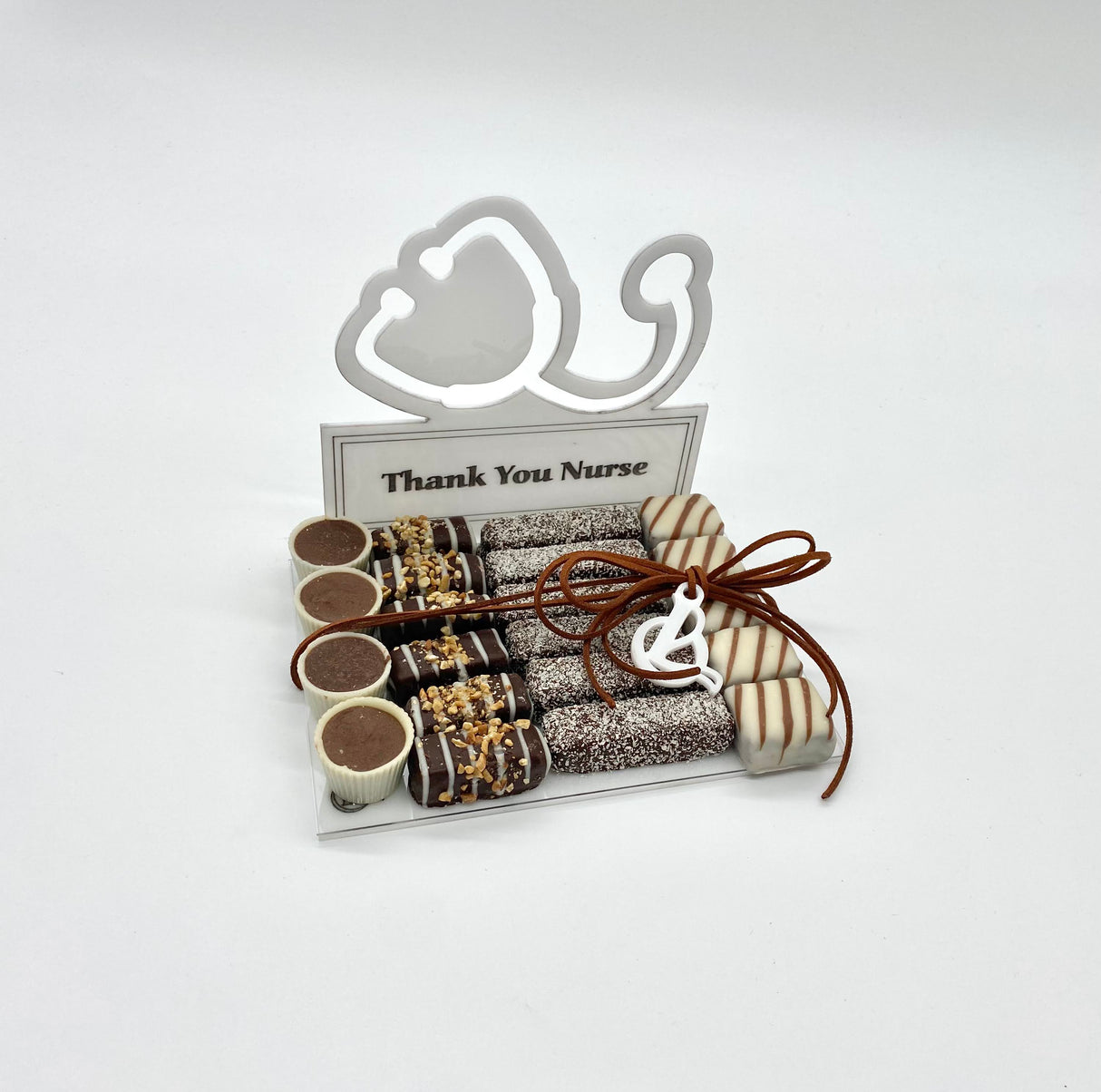Stethoscope Thank You Nurse Chocolate Treat Tray - LEHADAR