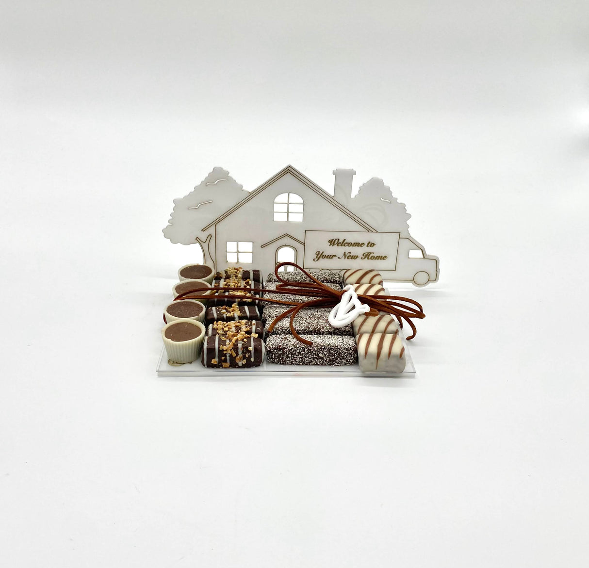 House Moving Truck Welcome to your New Home Chocolate Treat Tray - LEHADAR