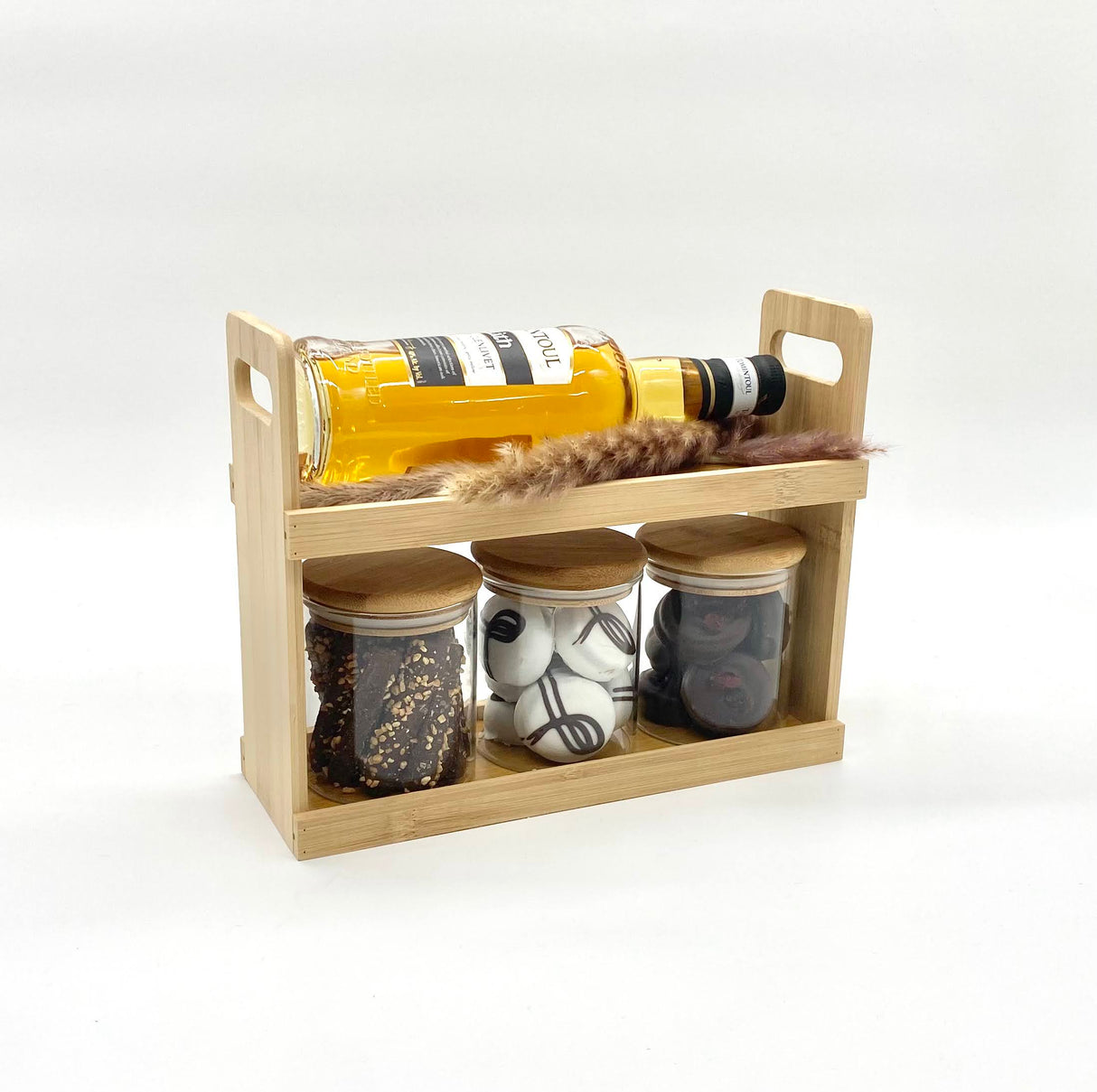 Double Decker Jar Mishloach Manos Arrangement LE-5307