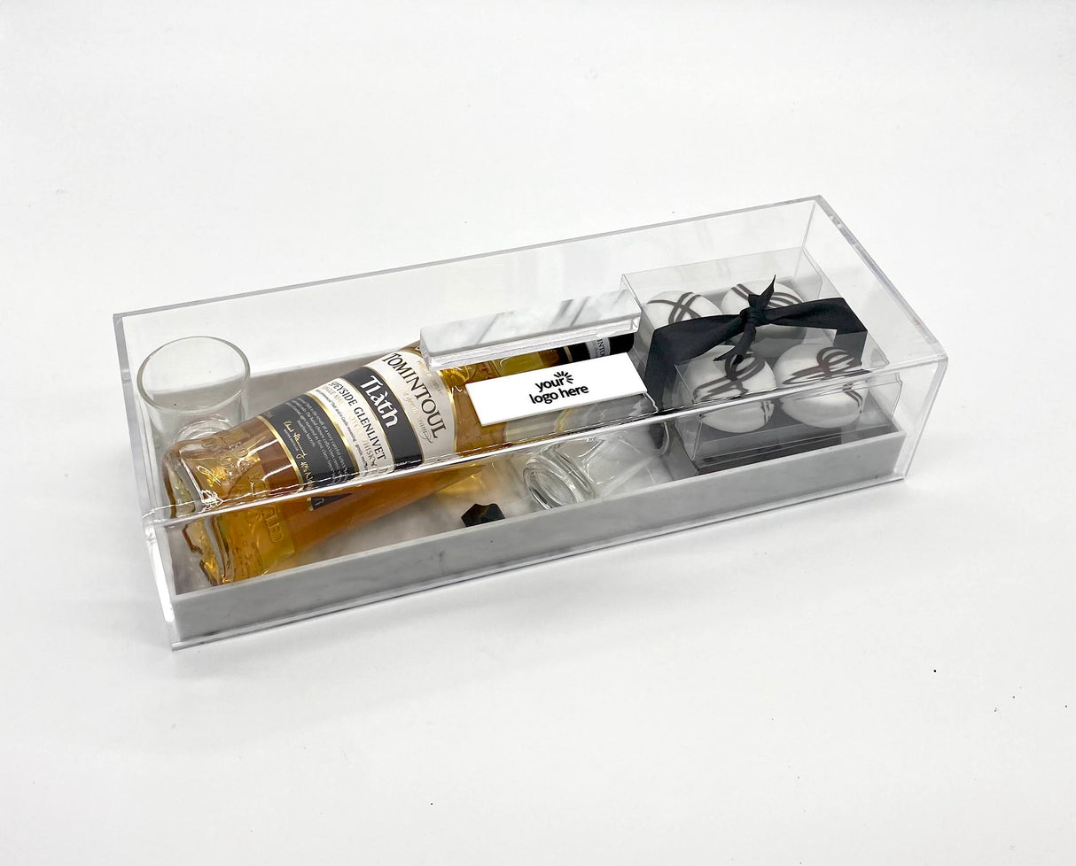 Log Box L'Chaim Tray Mishloach Manos Arrangement LE-5306