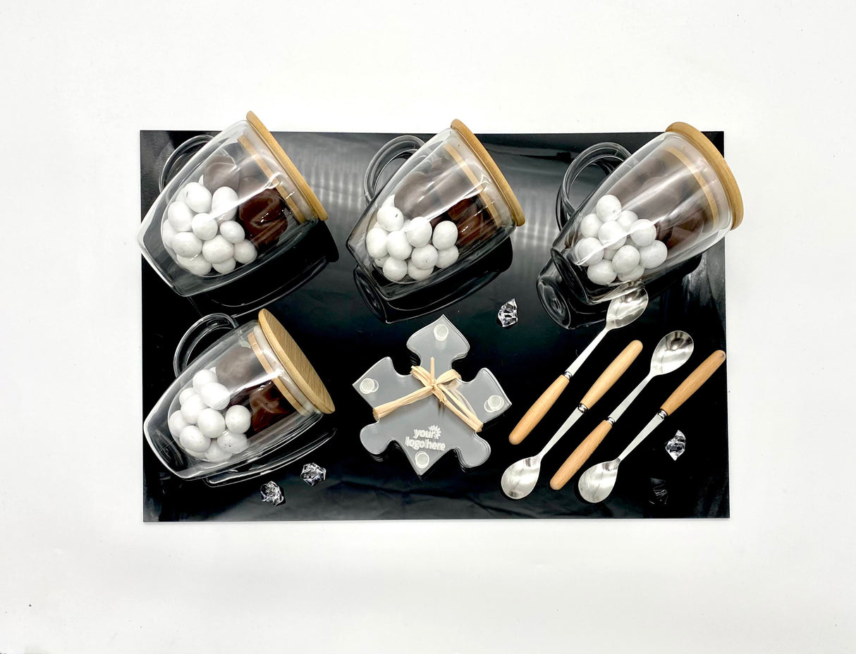 Large Mug And Puzzle Coaster Mishloach Manos Arrangement LE-5309